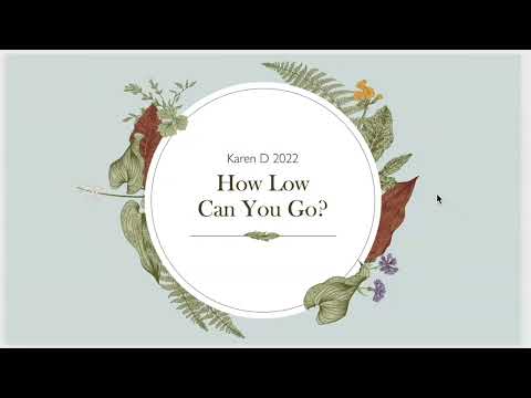 How Low Can You Go?, by Karen D.
