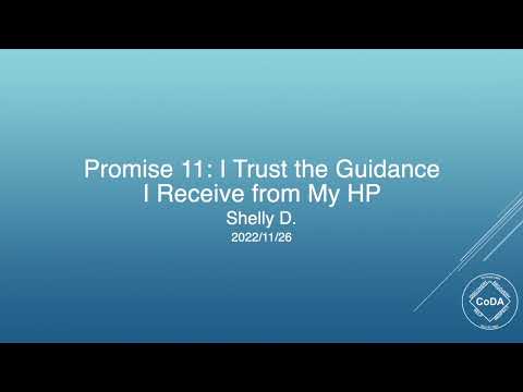 Promise 11, I Trust the Guidance I Receive from My HP, by Shelly D.